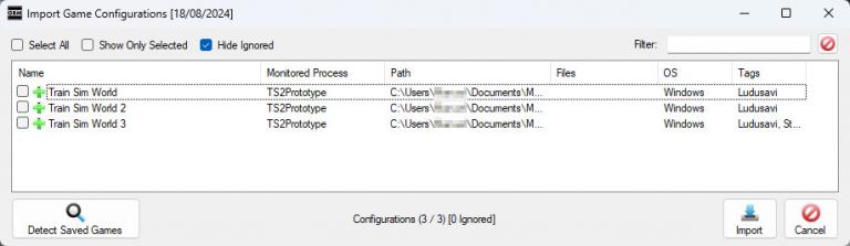 Search for the game in the library
